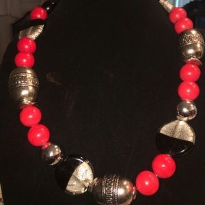 Italian Venetian Murano Glass Beaded Necklace